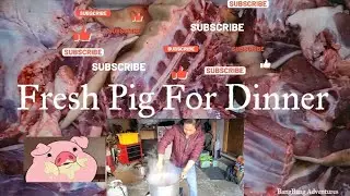 Fresh Pig For Dinner(Hmong Style)