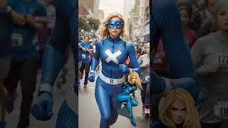 Invisible Woman | Superhero Runs Charity Marathon! #shorts