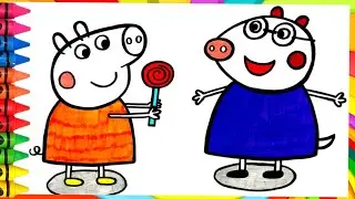 How To Draw Peppa Pig and Friend | New Friend! Molly Mole