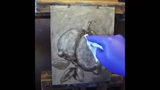 07. Pintura de limones al óleo, painting lemons in oils