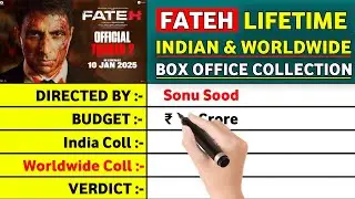 Fateh Lifetime Box Office Collection, Fateh Final Collection, Hit or Flop, IMDB Rating, Sonu Sood