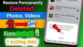 How to Recover Permanently Deleted Photos & Videos from Android | Restore Deleted Photos,Videos