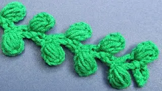 Easy Crochet: How to Crochet a simple lace Puff Stitch Cord for beginners.