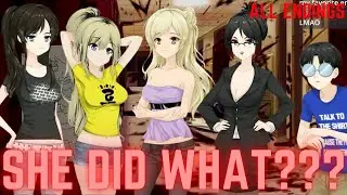 Help a Cute Anime Girl BE A MEAN GIRL - Class of '09 Funniest Visual Novel Rejection Sim All Endings