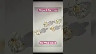 Elegant Resin Earrings Without Molds | DIY UV Resin Jewelry #shorts #resinart #fyp #diycrafts