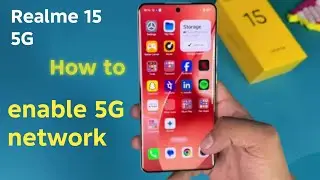 Realme 15 5G: как включить сеть 5G