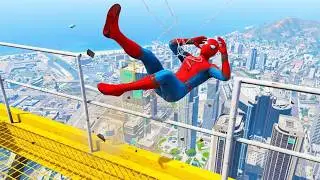 Epic Spiderman Jump Fail | You Won’t Believe What Happened | GTA 5 Gameplay