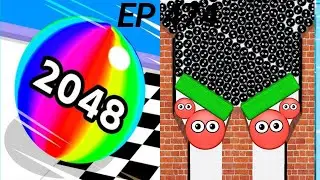 Hide Ball VS Ball Run 2048  Gameplay ⚽😡🍑🍉 infinity l Ultimate Gameplay Battle ⚡ iOS Max Level 474