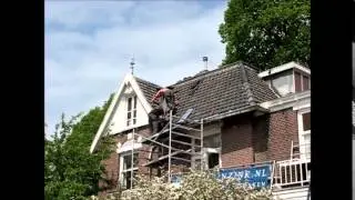 Een nieuwe dakgoot Zink + kilgoten en windveren.