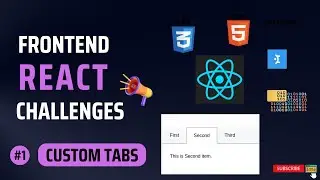 #1 Custom Tab sNavigation | React Frontend Interview Challenge | Machine Coding Round Interview