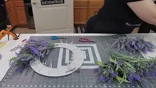 How to Make a Lavender and Sage Floral Wreath Design using UITC Board Wreath Making Tutorial