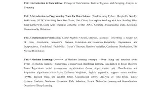 One shot - introduction to programming tools for data science Unit 2 Data science BTech 
