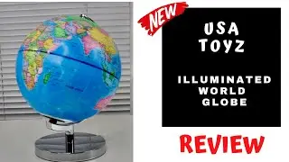 USA Toyz  - Illuminated World Star  Globe - Review     ✅
