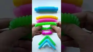 Gentle Pop Tube ASMR Clicks 🎵 #asmr #creative #relaxing #diy