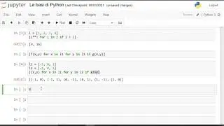 25. FOR LOOPS e LIST COMPREHENSION (+Esercizio) (Corso BASE COMPLETO Python 2021 ITA)