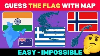 Guess the country by Flag and Map | General Knowledge quiz