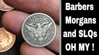 Junk Silver Purchase and Hunt - Barbers, Morgans and SLQ's!
