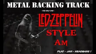Led Zeppelin Style Metal Backing Track Am 65BPM | #MBT005