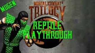 Ultimate Mortal Kombat Trilogy Rev. F Reptile (MK2) playthrough (Hard 8)