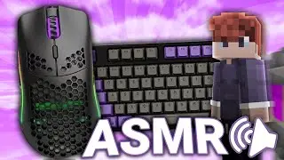 Thocky Keyboard + Mouse Sounds ASMR w/Handcam (Hypixel Bridge)