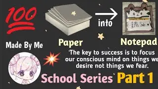 Diy Note Pad #easy #part1 #schoolseries #tutorial 