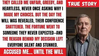 They Called Me Unfair &mdash; Until They Realized Who I Left the Fortune To