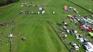Flying over the Bront&euml; Vintage Gathering 2023 in Cullingworth