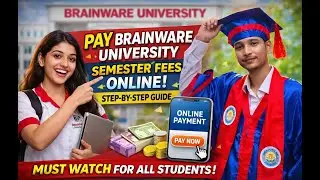Brainware University Semester Fees Payment Online 2025 😱 | Full Process Explained