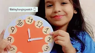 🕰️ DIY Hanging Wall Watch | Creative Wall Clock Making at Home | Easy Craft Idea