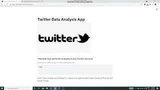Twitter Data Analysis App using Natural Language Processing in Python