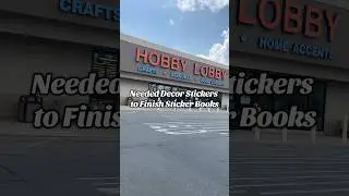 ⁠@hobbylobby for 40% off deco stickers to finish leftover sticker kits🛍️ #shopping #planner