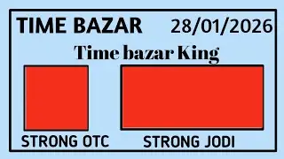 Time bazar today  | Date 28/01/2026 Time bazar free otc 