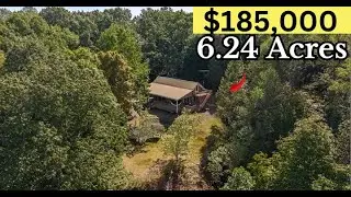Off-Grid Forest Cabin in North Carolina | $185K Cozy Home on 6 Acres of Privacy 🌲
