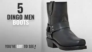 Top 10 Dingo Men Boots [ Winter 2018 ]: Dingo Men's Rev Up Western Shoe,Black,12 EW US