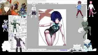 Let's Raise Money!haji Draws~!  Donate To StreamLabs (in descr.) Relieve Haji's Debt!