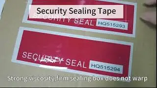 Protect Your Products,Demonstratethe Reliability of Evidence Void Security Tape