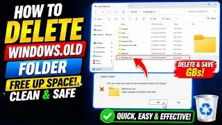 How to Delete Windows old Folder in Windows 11