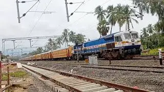 Narsapur _ Nagarsol Express BlastSpeed at PennadaAgraharam With WDP4d and Electrification Done