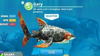 Gary Shark 🦈 - Classic Mode Plays🔓- Hungry Shark World Full Gameplay HD | Hungry Shark Mod |