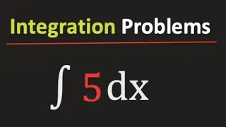 Integration of 5dx || Integral of 5dx