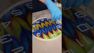 How to Create a Colorful Epoxy Resin Clock  #xtool  #resinartclock #xtoolp2
