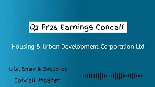 HUDCO Q2 FY26 Earnings Concall | Housing and Urban Development Corporation Earnings Conference Call 