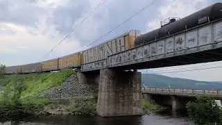 CN 306 du 2023-07-07 &agrave; 15h20 film&eacute; &agrave; Poh&eacute;n&eacute;gamook (Qu&eacute;bec), PM 55.4 (subd CN Pelletier)
