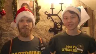 Новогоднее поздравление паба O'HOOLIGANS - 2016