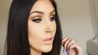 Soft neutral cut crease with winged eyeliner | makeup tutorial