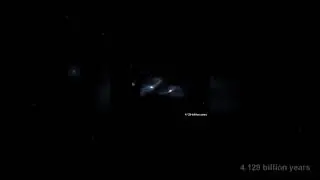 Milky Way and Andromeda Galaxies Collision Simulated #spacex #space #edit #starships #spacejunkies