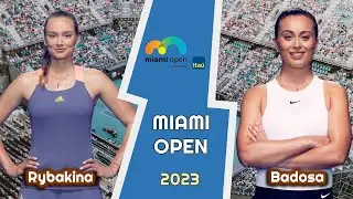 Елена Рыбакина vs Паула Бадоса WTA MIAMI OPEN 2023