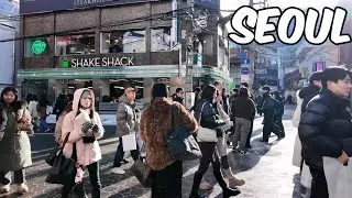 Seongsu-dong Cafe Street Walking Tour. Seoul City Korea 4k City Tour