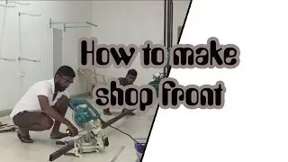 How to make shop front  ll front partition  ll Aluminium partitions ll temperd glass partitions.