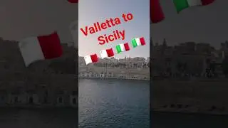 Moving On!! Ferry to Sicily from Malta! Day4 #solotravel #travelvlog #visitmalta 👍share &subscribe😊